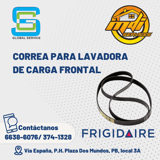 CORREA LAVADORA FRONTAL FRIGIDAIRE 134051003